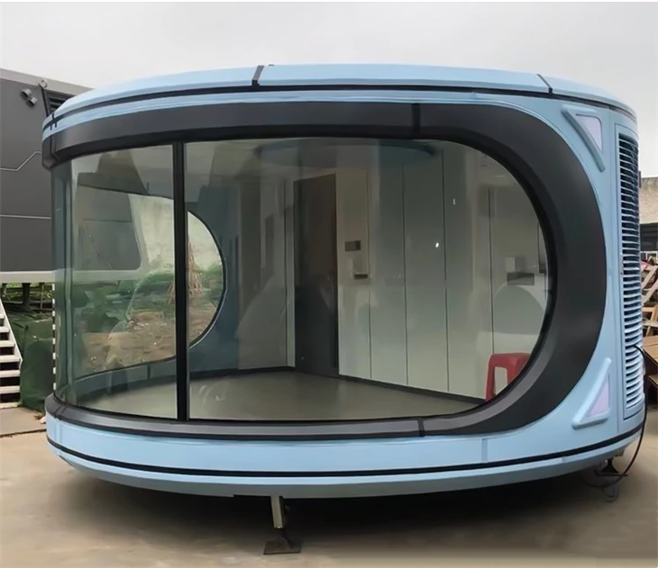 Licht stalen luxe villahuis voor caravans kamperen